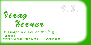 virag werner business card